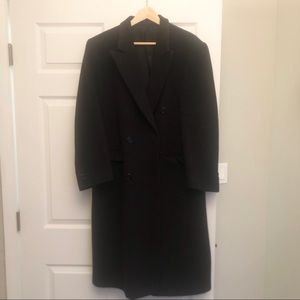 Cerruti Double Breasted Cashmere Wool Peacoat